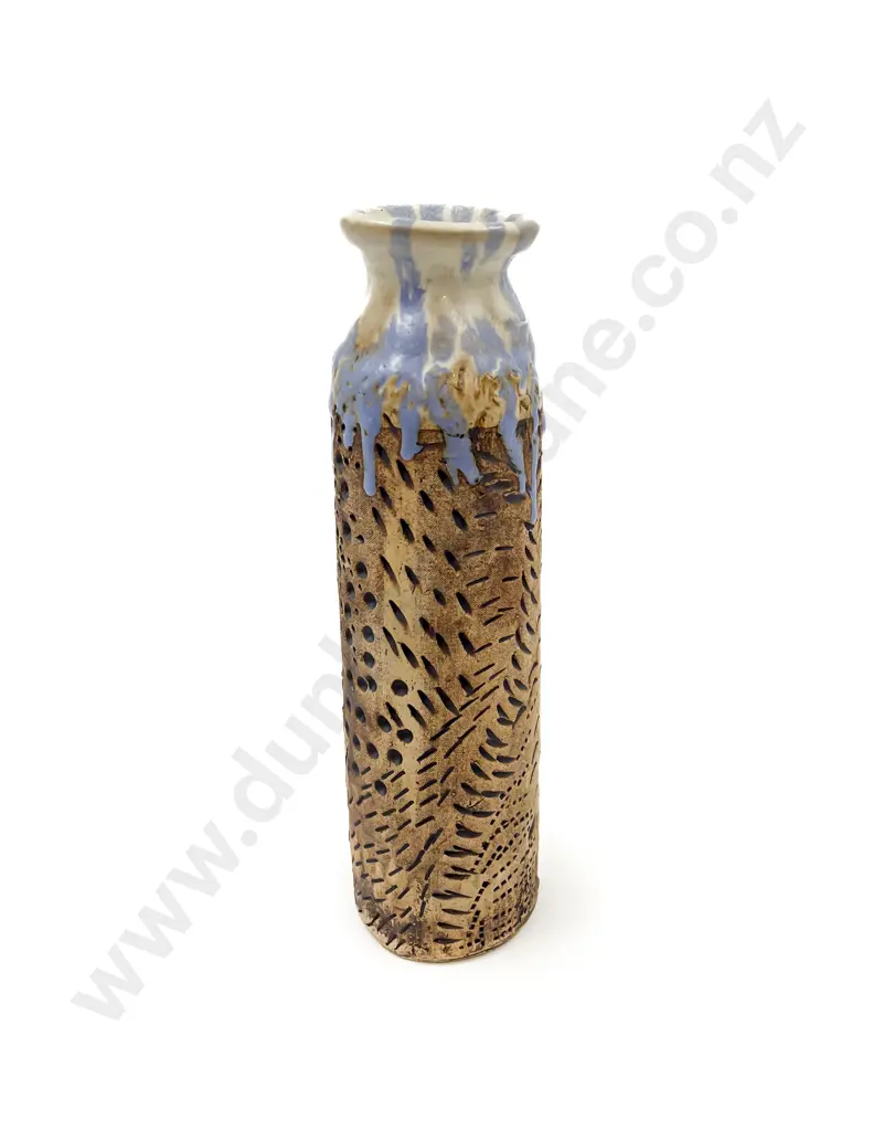 Possible Peter Stitchbury Bottle Vase with Impressed Decoration Image 1++