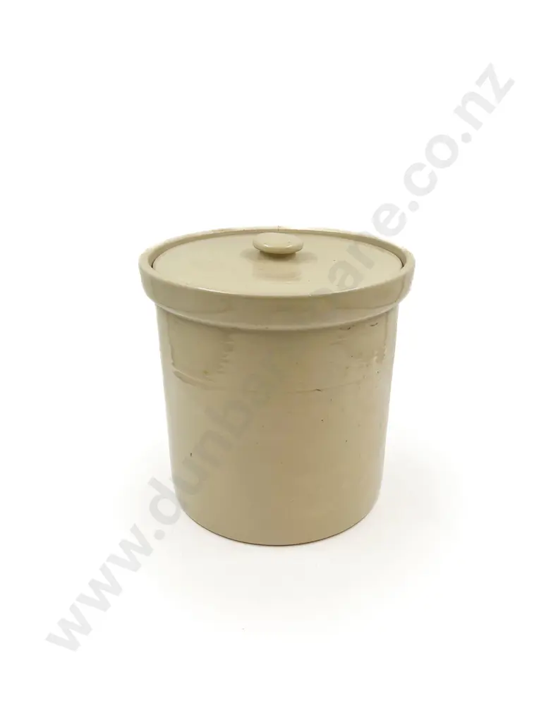 Lidded Stoneware Crock Image 1++