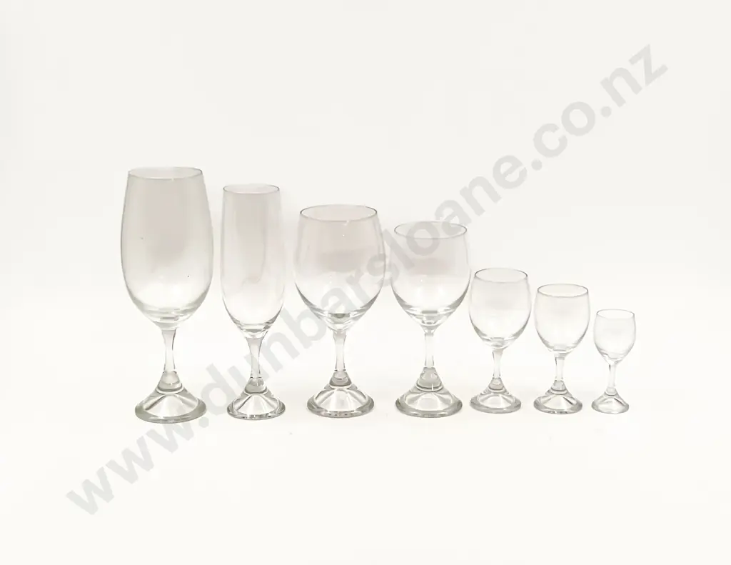 Large Quantity of Assorted Stemmed Glassware Image 1++