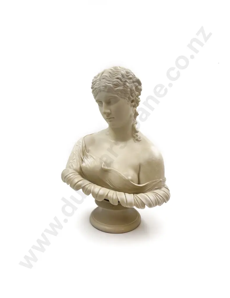 Art Union of London Parian Ware Bust of Clytie Image 1++
