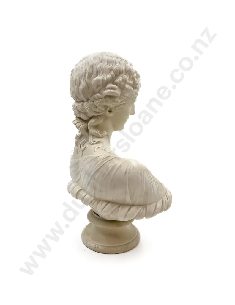 Art Union of London Parian Ware Bust of Clytie Image 1++