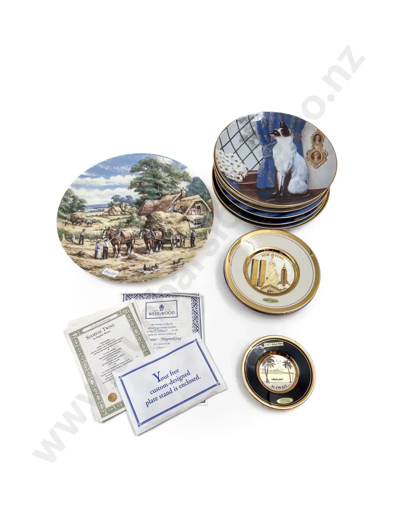 Wedgwood Plate together with Quantity of Franklin Mint Commemorative Plates Image 1++