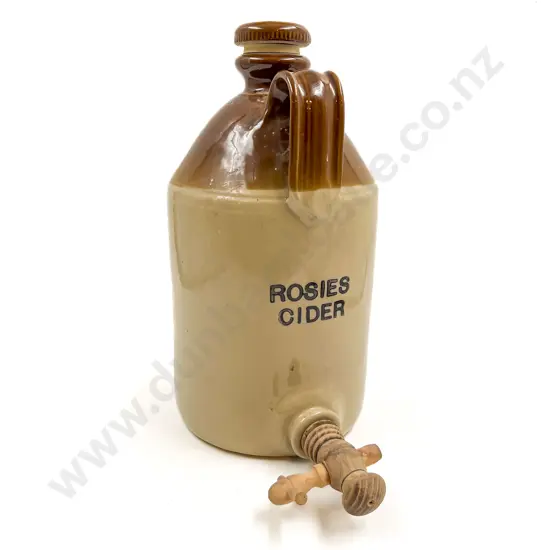 English "Moira" Made Stoneware Keg & Wooden Tap