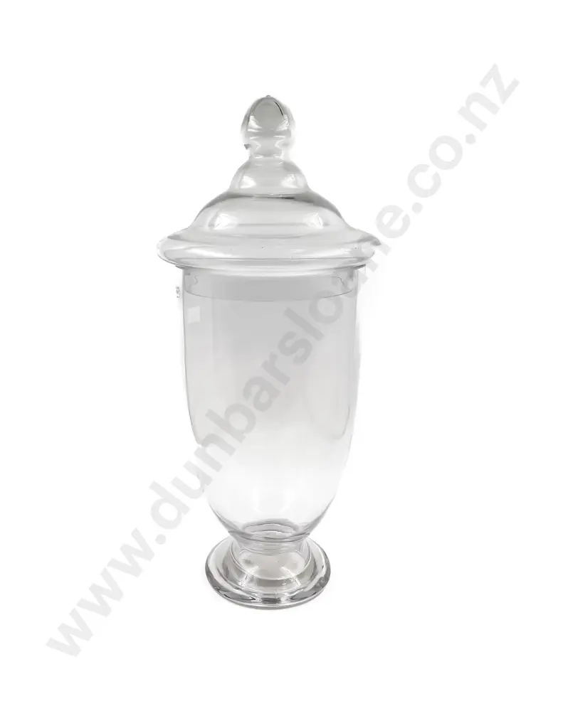 Large French Country Collection Glass Lidded Urn Image 1++