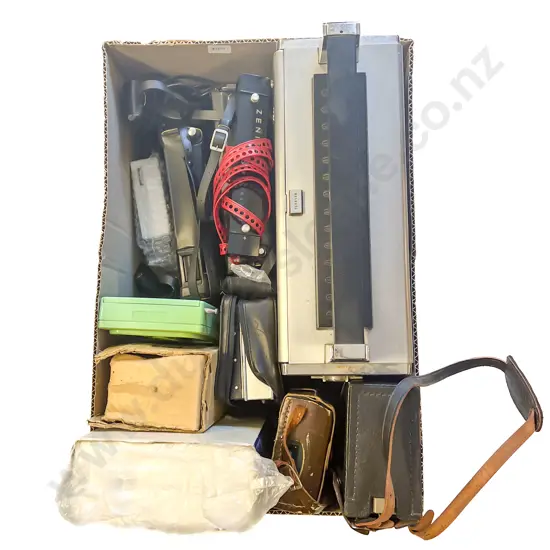 Two Boxes of Assorted Vintage Radio & Projector Accessories etc