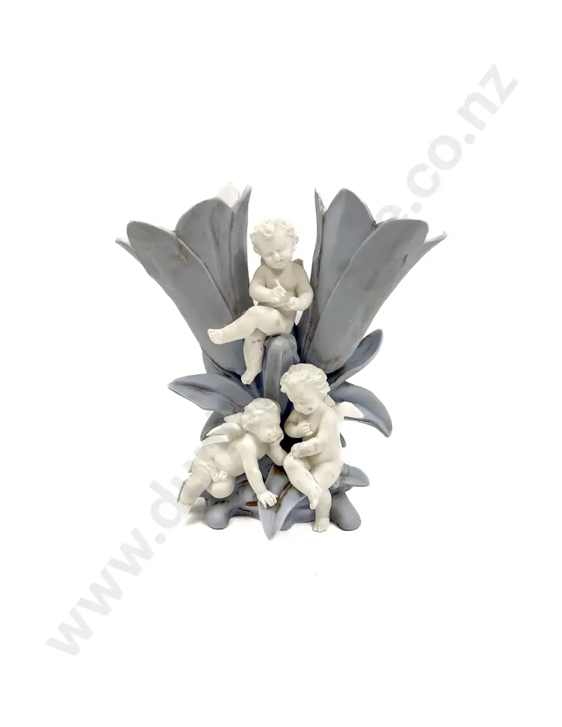 German Porcelain Group Figure Posey Vase Image 1++