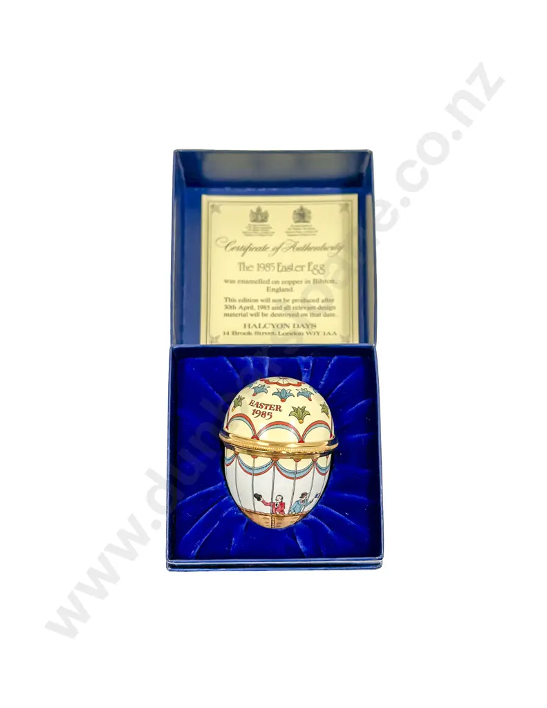 Halcyon Days 1985 Easter Egg Trinket Box Image 1++