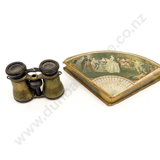 Ivory Fan together with Binoculars