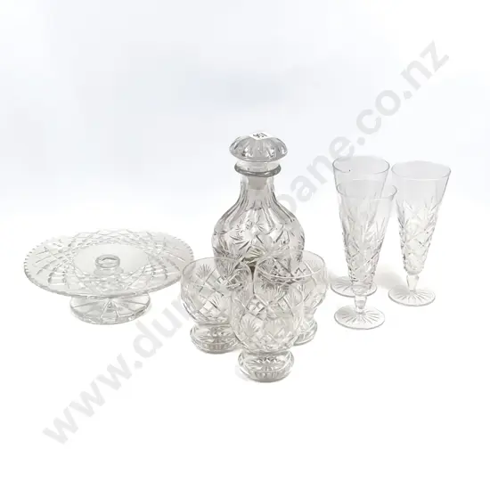 Quantity of Assorted Crystal and Glass Ware incl Decanter