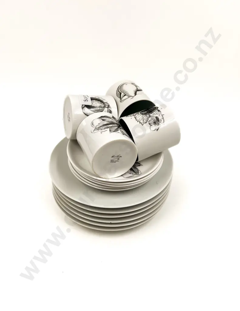 Four Susie Cooper Cups & Saucers together with Quantity of Side Plates Image 1++