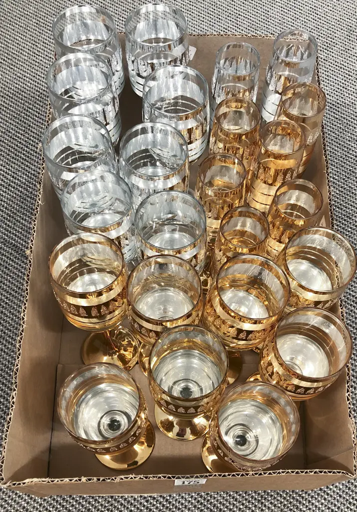 Box of Assorted French Stemmed Glassware Image 1++