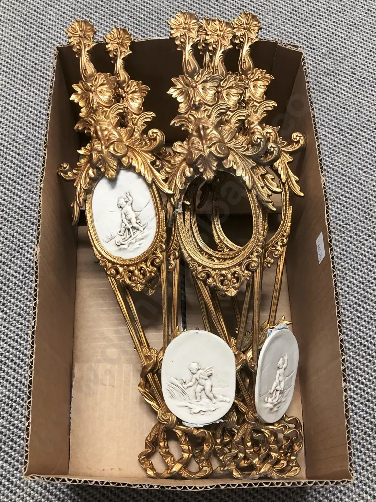 Six Gilt Painted Metal Picture Frames Image 1++