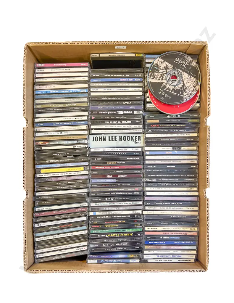 Two Boxes of Assorted CD etc together with Vintage Records Image 1++