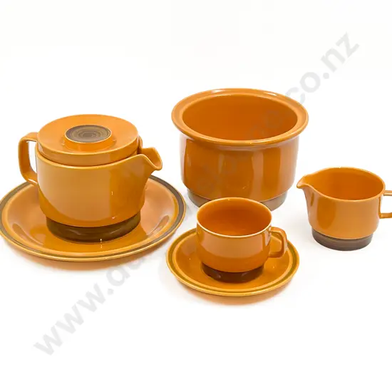 Mid C20th Norwegian Pottery Part Dinner Set