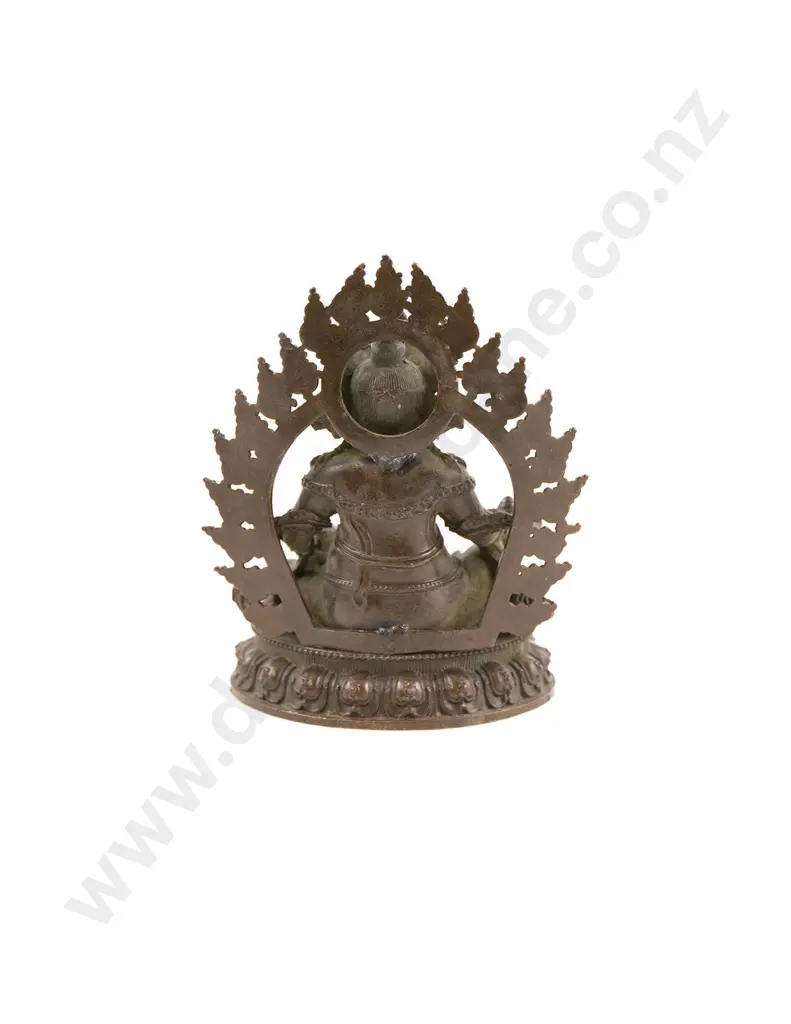 A Tibetan Copper Figure Of The Wealth Deity Yellow  Dzambhala Image 1++