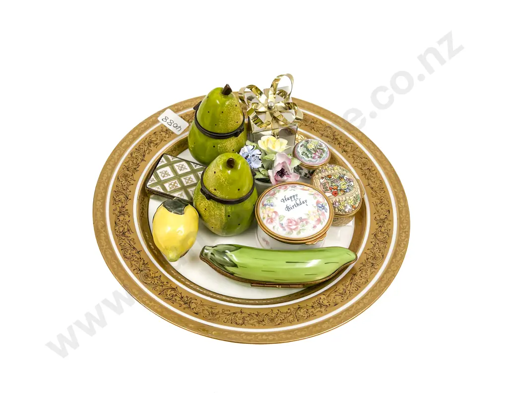 Quantity of Assorted Limoges & Halcyon Days Trinket Boxes etc Image 1++