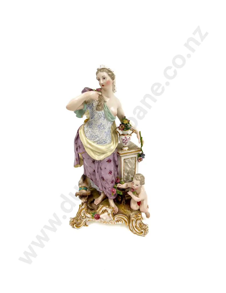Meissen Crossed Swords Marks Porcelain Figurine Image 1++