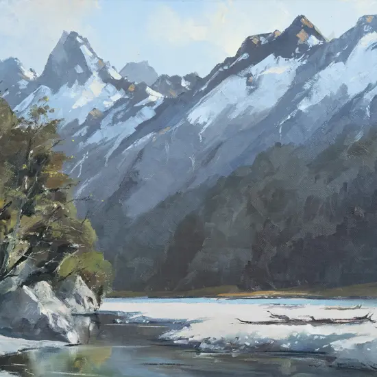 W F Moore (1934 - 2020) - River Pool