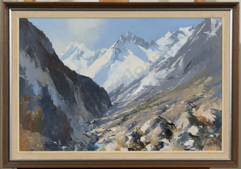 W F Moore (1934 - 2020) - Copland Pass Westland Side Image 1++