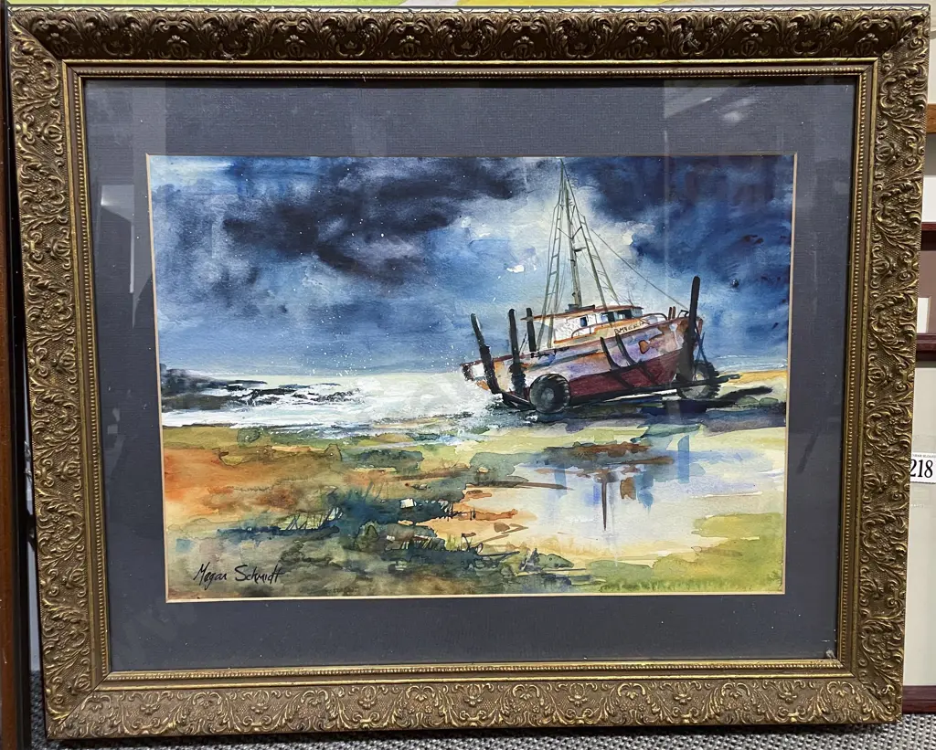 Megan Schmidt - Fishing Boat Low Tide Image 1++