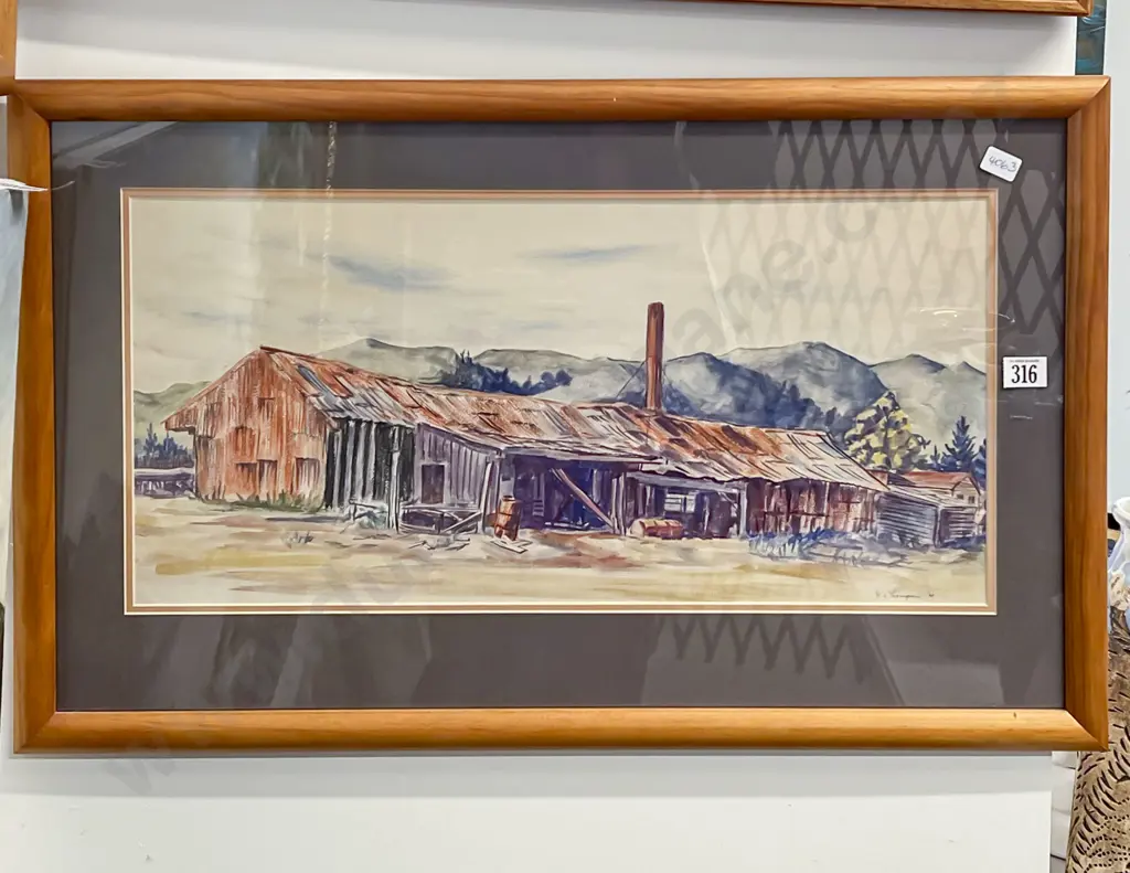 R. D. Thompson - "The Work Shed" - Watercolour Image 1++