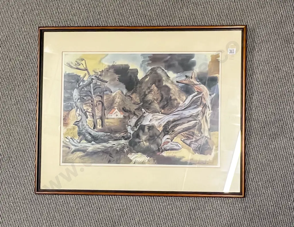 Eric Lee Johnson - "Landscape with Church" - Ltd Ed Print Image 1++