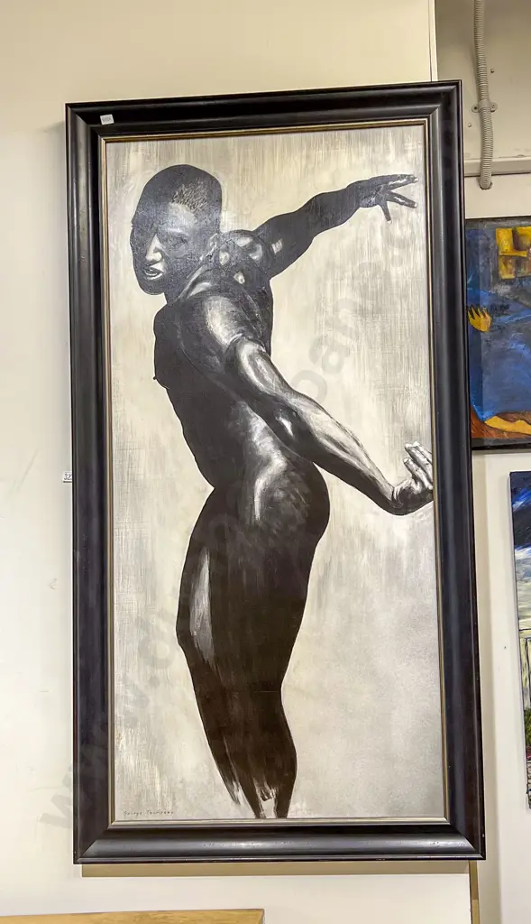 George Thompson - Nude Portrait - Oil on Board Image 1++