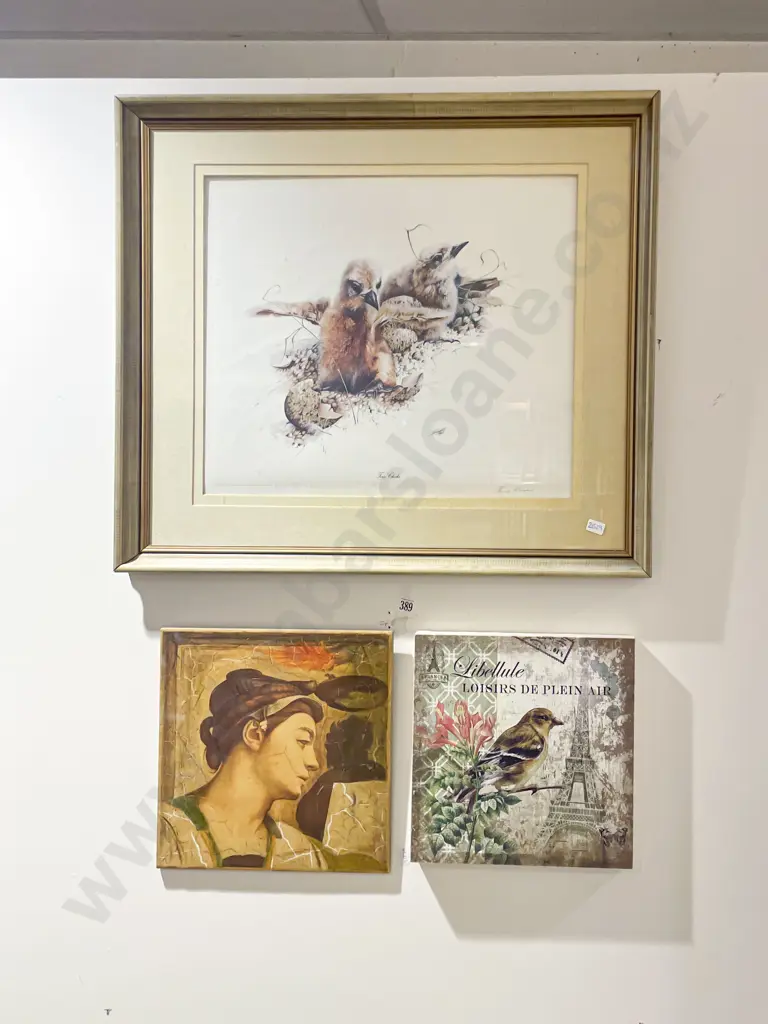 Bruce Harvey "Ten Chicks" Print with Other Decorative Print and Tile Image 1++