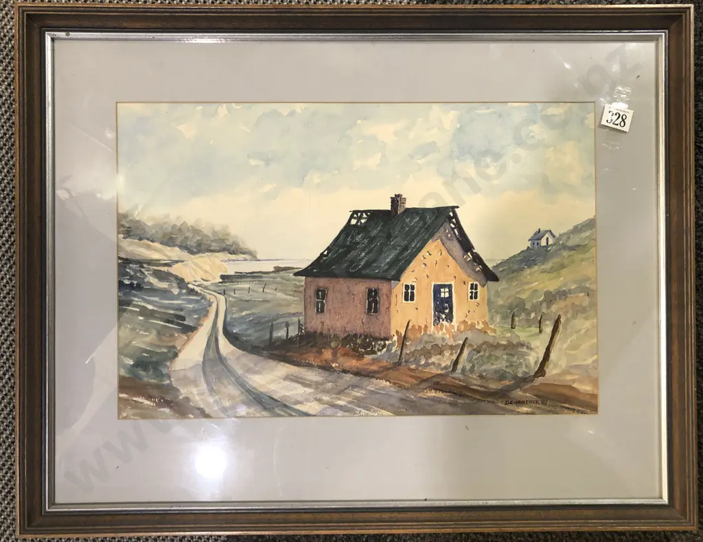 D.C. Hancock - Watercolour Harbour Scene Image 1++