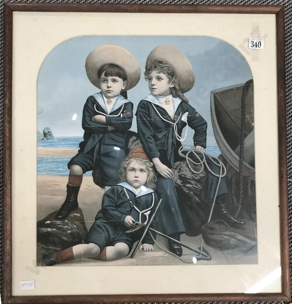 Vintage Framed Advertising Print Image 1++