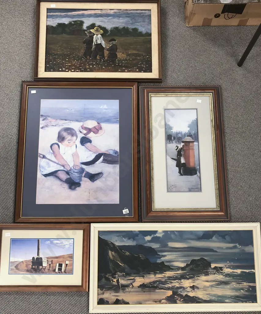 Five Assorted Framed Prints incl Grahame Sydney Image 1++