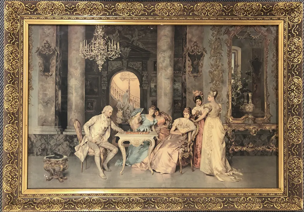 Large Gilt Framed Print Image 1++