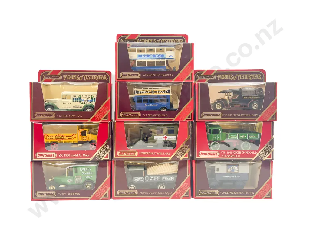 Ten Models of Yesteryear Ltd Ed Red Window Boxed Models Image 1++