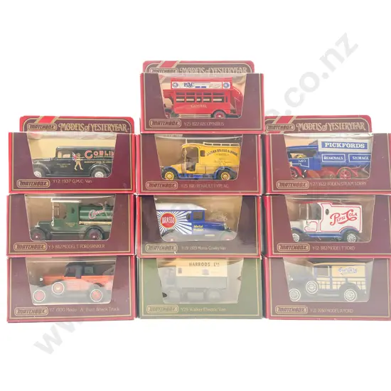 Ten Models of Yesteryear Red Window Boxed Models