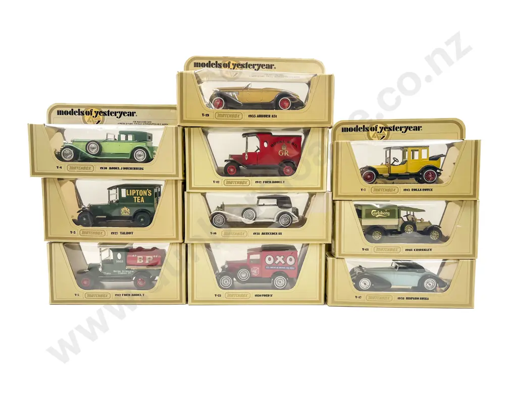 Ten Models of Yesteryear Yellow Window Boxed Models Image 1++