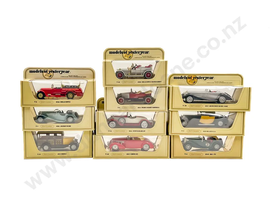 Ten Models of Yesteryear Yellow Window Boxed Models Image 1++
