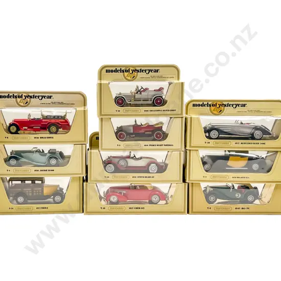 Ten Models of Yesteryear Yellow Window Boxed Models