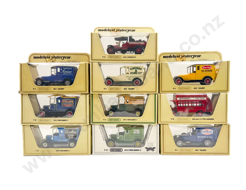 Ten Models of Yesteryear Yellow Window Boxed Models Image 1++