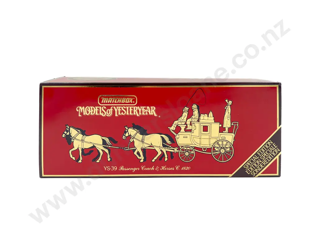 Model of Yesteryear 1820 Passenger Coach and Horses Image 1++