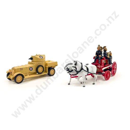 Models of Yesteryear YS-46 1880 Fire Engine and YS48 1920 RR Armoured Car