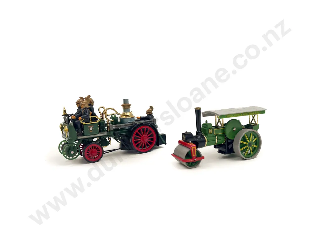 Models of Yesteryear Ys-43 1905 Fire engine and Y-21 1894 Steam Roller Image 1++