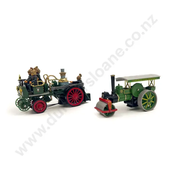 Models of Yesteryear Ys-43 1905 Fire engine and Y-21 1894 Steam Roller