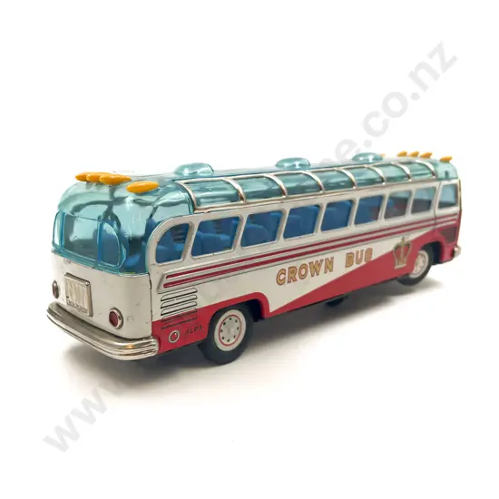 Boxed Battery Tin Plate Crown Bus by Alps Japan