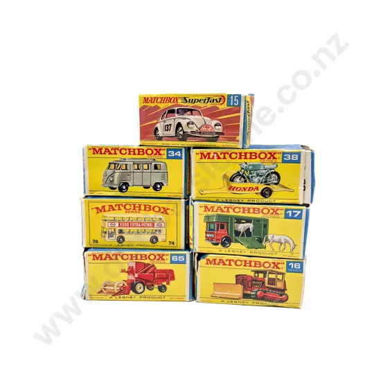 Seven Boxed 1-75 Series Matchbox Models