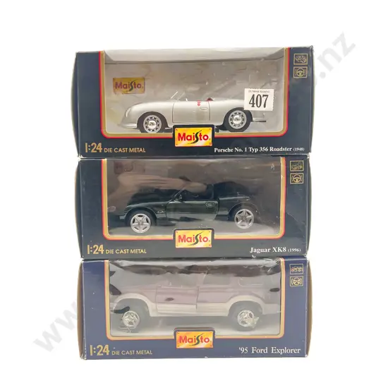 Three Maisto 1-24 Scale Models