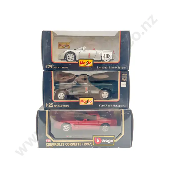 Two Maisto and Burago 1-24 Scale Models