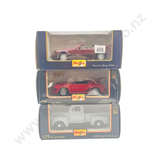 Three Maisto 1-24 Scale Models