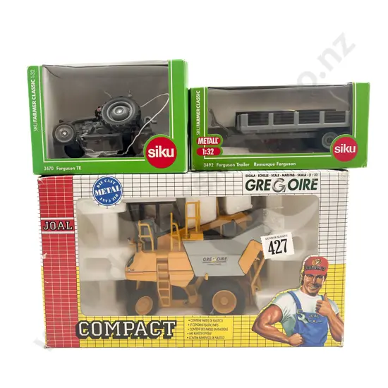 Joal and Two Siki Farm Tractor Models