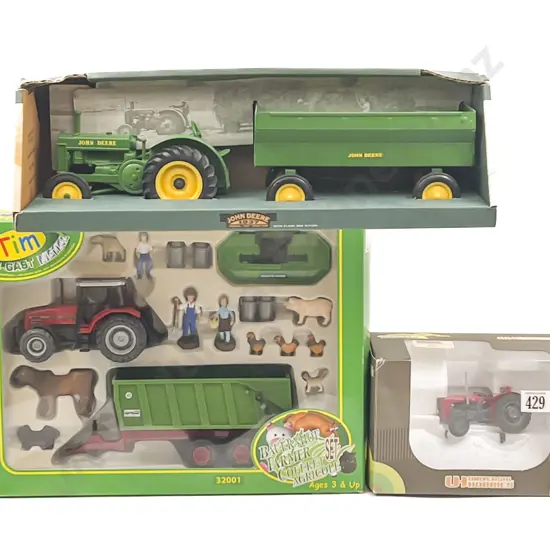 John Deere Tractor and Trailer UH Tractor and Farm Set