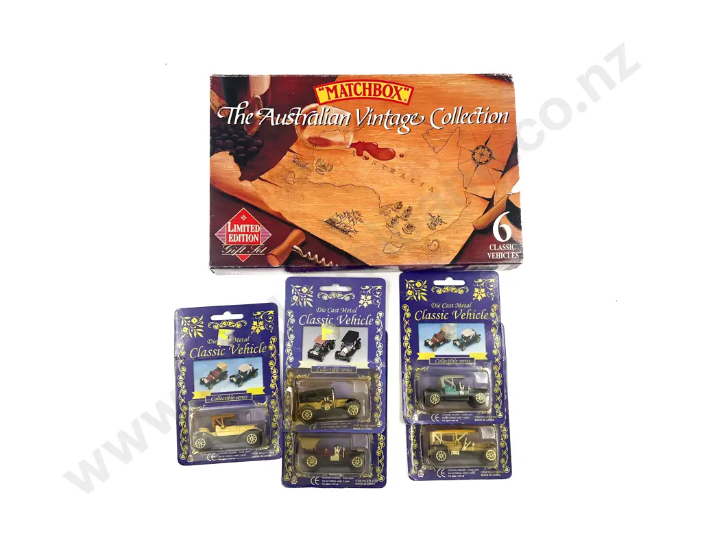 Matchbox Australian Vintage Gift Set and Other Five Classic Car Models Image 1++